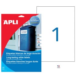 Etikety polyesterové 210x297mm APLI 20 hárkov Etikety polyesterové 210x297mm APLI 20 hárkov