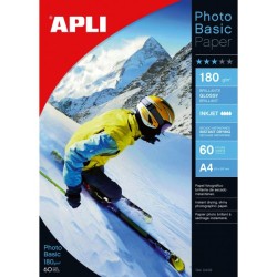 Fotopapier APLI A4 Photobasic lesklý, 180g, 60 hárkov Fotopapier APLI A4 Photobasic lesklý, 180g, 60 hárkov