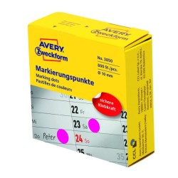 Etikety kruhové 10mm Avery purpurové v dispenzore Etikety kruhové 10mm Avery purpurové v dispenzore