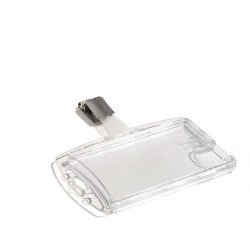 Visačka na 2 plastové karty so štipcom DURABLE 85x54mm 25ks Visačka na 2 plastové karty so štipcom DURABLE 85x54mm 25ks