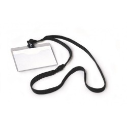 Visačka s čiernym remienkom DURABLE 90x60mm 10ks 