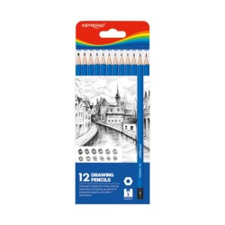 Ceruzka na skicovanie 8,8x21,4x0,9 cm, KEYROAD 12 ks Ceruzka na skicovanie 8,8x21,4x0,9 cm, KEYROAD 12 ks