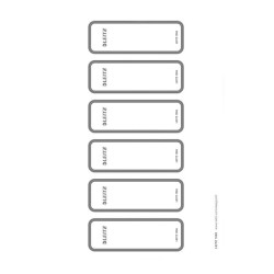 Chrbtové štítky potláčatelné pre zakladače Leitz 180° WOW šírka chrbta 50 mm Chrbtové štítky potláčatelné pre zakladače Leitz 180° WOW šírka chrbta 50 mm