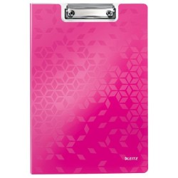 Doska s klipom Leitz WOW roztvárateľná metalické ružové 