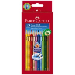 Farbičky akvarelové Faber Castell Color Grip 12ks farebné 