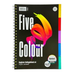 Blok College Format Werk Ursus A4 100 listov štvorčekový farebný register Blok College Format Werk Ursus A4 100 listov štvorčekový farebný register