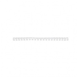 Drôtové hrebene GBC Multibind 21kr. 10mm biele 
