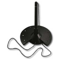 Pero s kruhovým čiernym stojanom 