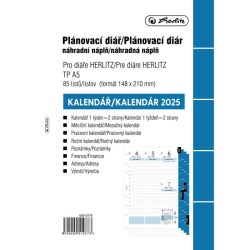 Náhradná náplň do diára TP Magnum A5 2025 týždenná Náhradná náplň do diára TP Magnum A5 2025 týždenná