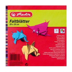 Farebný papier Herlitz 100 listov 10 farieb 20x20cm 60g Farebný papier Herlitz 100 listov 10 farieb 20x20cm 60g