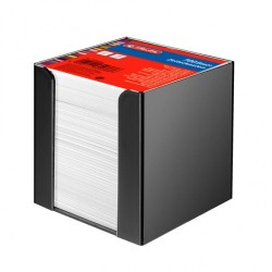 Poznámkový bloček kocka nelepená Herlitz 90x90x90mm biela v čiernej krabičke Poznámkový bloček kocka nelepená Herlitz 90x90x90mm biela v čiernej krabičke