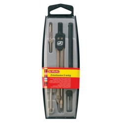 Kružidlo súprava Herlitz 5-dielna, čierna Kružidlo súprava Herlitz 5-dielna, čierna