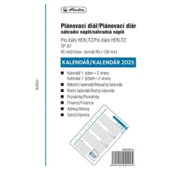 Náhradná náplň do diára TP A7 2025 týždenná Náhradná náplň do diára TP A7 2025 týždenná