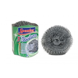 Drôtenka na riad kovová Spontex 3 Steelmax 3 kusy Drôtenka na riad kovová Spontex 3 Steelmax 3 kusy