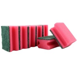 Hubka na riad tvarovaná 5 ks červená 