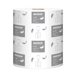 Papierové utierky v rolke 2-vrstvové KATRIN Plus M2, 100% celulóza, návin 90 m (6 ks) 