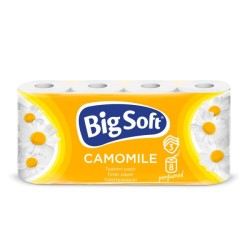 Toaletný papier 3-vrstvový Big Soft Camomile 8ks, 16,5m Toaletný papier 3-vrstvový Big Soft Camomile 8ks, 16,5m
