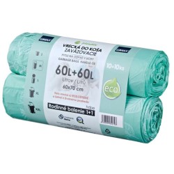 Vrecia do koša 60l 60x70cm 2x10ks s ušami Vrecia do koša 60l 60x70cm 2x10ks s ušami