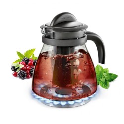 Kanvica MONTE CARLO s lúhovacími sitkami 1,5l antracitová 