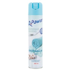 Q-Power osviežovač v spreji 300 ml - Bavlna Q-Power osviežovač v spreji 300 ml - Bavlna