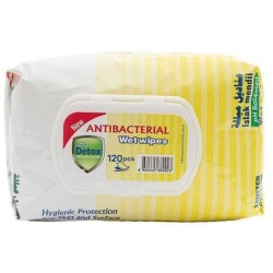 Antibakteriálne vlhčené obrúsky Fresh Detox Lemon na ruky a povrchy (120 ks) Antibakteriálne vlhčené obrúsky Fresh Detox Lemon na ruky a povrchy (120 ks)