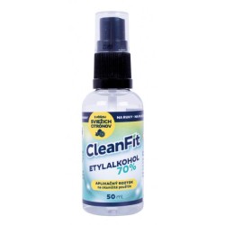 CleanFit dezinfekčný roztok Etylakohol 70% citrus s rozprašovačom 50 ml CleanFit dezinfekčný roztok Etylakohol 70% citrus s rozprašovačom 50 ml