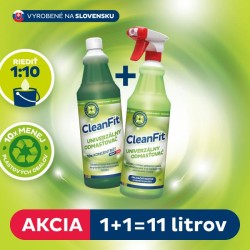 Cleanfit ultrakoncentrát - Univerzálny odmasťovač 1+1=11 l Cleanfit ultrakoncentrát - Univerzálny odmasťovač 1+1=11 l