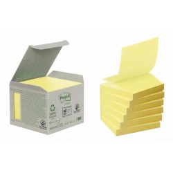 Samolepiace Z-Bločky Post-it recyklované, 76x76 mm, žlté Samolepiace Z-Bločky Post-it recyklované, 76x76 mm, žlté