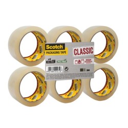 Baliaca lepiaca páska Scotch , neobsahuje PVC, transparentná, 48mm x 50m, 6 roliek Baliaca lepiaca páska Scotch , neobsahuje PVC, transparentná, 48mm x 50m, 6 roliek