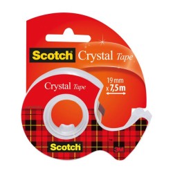 Lepiaca páska kryštálovo číra Scotch , 19 mm x 7,5 m, 1 rolka v zásobníku 