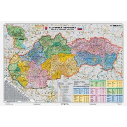 Mapa Slovensko-Kraje a územné obvody Mapa Slovensko-Kraje a územné obvody