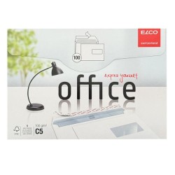 Poštové obálky C5 ELCO s páskou, okienko vpravo, 100 ks Poštové obálky C5 ELCO s páskou, okienko vpravo, 100 ks