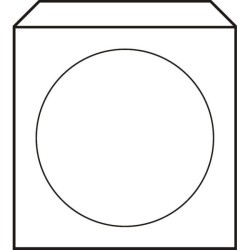 Obálky na CD 125x125 s okienkom 100 ks Obálky na CD 125x125 s okienkom 100 ks