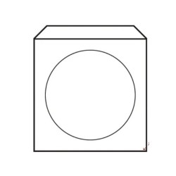 Obálky na CD 125x125 s okienkom 50 ks Obálky na CD 125x125 s okienkom 50 ks