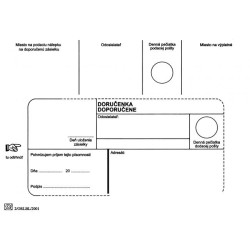Poštové obálky B6 doručenka,100 ks Poštové obálky B6 doručenka,100 ks