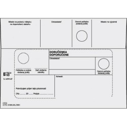 Poštové obálky B6 doručenka,1000 ks Poštové obálky B6 doručenka,1000 ks