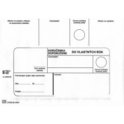 Poštové obálky B6 doručenka do VR bez OD, 1000 ks Poštové obálky B6 doručenka do VR bez OD, 1000 ks