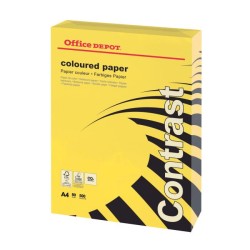 Farebný papier Office Depot A4, intenzívna žltá, 80 g/m2 Farebný papier Office Depot A4, intenzívna žltá, 80 g/m2