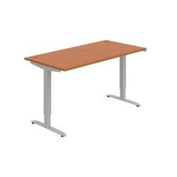 Pracovný stôl Motion, ZO, 2S, 160x70,5-120,5x80 cm, čerešňa/sivá 