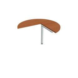 Doplnkový stôl Cross, ľavý, 100x75,5x(60x60) cm, čerešňa/kov Doplnkový stôl Cross, ľavý, 100x75,5x(60x60) cm, čerešňa/kov