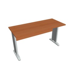 Pracovný stôl Cross, 140x75,5x60 cm, čerešňa/kov 