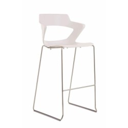 Barová stolička Aoki Bar, biela 
