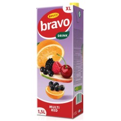 Ovocný nápoj Bravo Červený multivitamín 1,5 ℓ Ovocný nápoj Bravo Červený multivitamín 1,5 ℓ