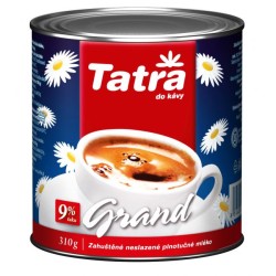 Zahustené mlieko Tatra Grand nesladené plnotučné 9% 310 g Zahustené mlieko Tatra Grand nesladené plnotučné 9% 310 g