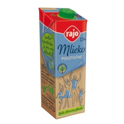 Trvanlivé mlieko RAJO polotučné 1,5% 1 ℓ Trvanlivé mlieko RAJO polotučné 1,5% 1 ℓ