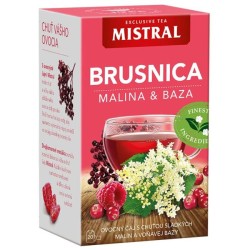 Čaj MISTRAL ovocný HB Brusnica, malina a baza čierna 40 g Čaj MISTRAL ovocný HB Brusnica, malina a baza čierna 40 g