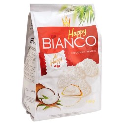 Oblátky HAPPY Bianco Red s kokosovou náplňou 140 g Oblátky HAPPY Bianco Red s kokosovou náplňou 140 g