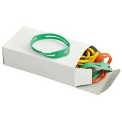 Gumičky balíkové Q-CONNECT 50x11 mm mix farieb 100g 