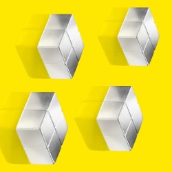 Magnety extra silné na sklenené tabule, kocka, 4 ks Magnety extra silné na sklenené tabule, kocka, 4 ks