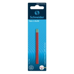 Náplň do guľôčkového pera Take 4 červená 2ks Náplň do guľôčkového pera Take 4 červená 2ks